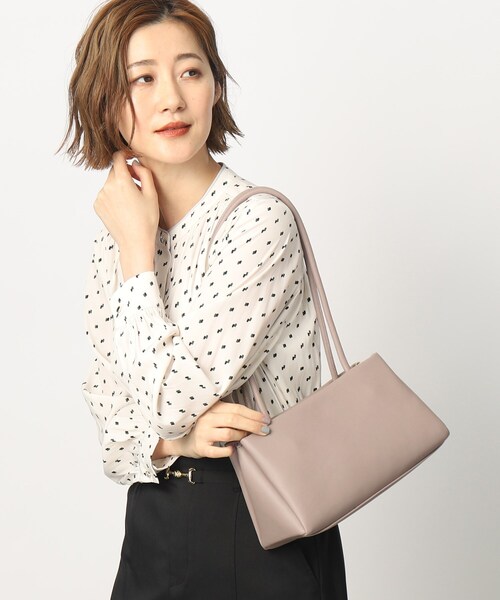 grove（グローブ）の「◆ロングハンドルあおりトート（トートバッグ・レディース・ブラック/グレー/ダークオレンジ・00）」の6枚目の写真