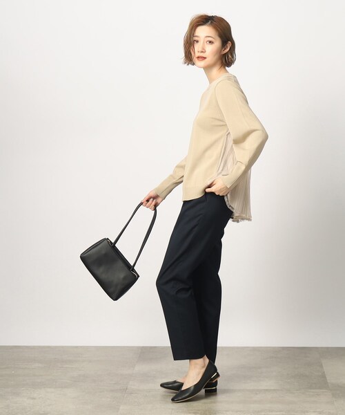 grove（グローブ）の「◆ロングハンドルあおりトート（トートバッグ・レディース・ブラック/グレー/ダークオレンジ・00）」の10枚目の写真