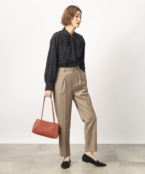 grove（グローブ）の「◆ロングハンドルあおりトート（トートバッグ・レディース・ブラック/グレー/ダークオレンジ・00）」の13枚目の写真