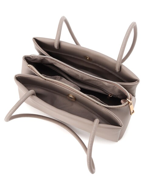 grove（グローブ）の「◆ロングハンドルあおりトート（トートバッグ・レディース・ブラック/グレー/ダークオレンジ・00）」の18枚目の写真