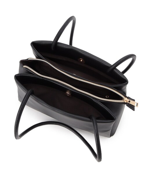 grove（グローブ）の「◆ロングハンドルあおりトート（トートバッグ・レディース・ブラック/グレー/ダークオレンジ・00）」の19枚目の写真