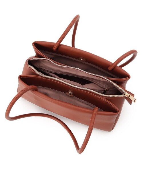 grove（グローブ）の「◆ロングハンドルあおりトート（トートバッグ・レディース・ブラック/グレー/ダークオレンジ・00）」の20枚目の写真