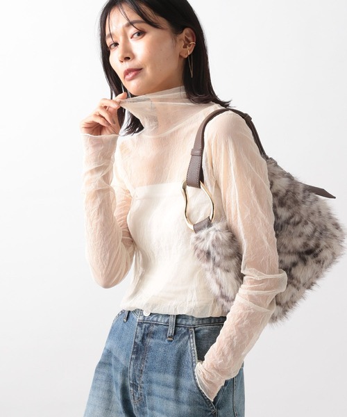 BARNYARDSTORM（バンヤードストーム）の「ワッシャーシアータートル（Tシャツ/カットソー・レディース・オフホワイト/ブラック・1/0）」の4枚目の写真