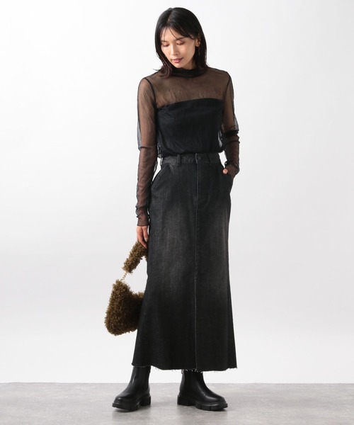 BARNYARDSTORM（バンヤードストーム）の「ワッシャーシアータートル（Tシャツ/カットソー・レディース・オフホワイト/ブラック・1/0）」の13枚目の写真