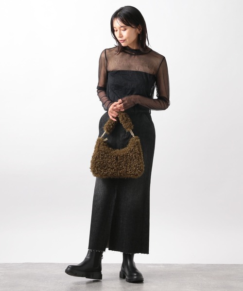 BARNYARDSTORM（バンヤードストーム）の「ワッシャーシアータートル（Tシャツ/カットソー・レディース・オフホワイト/ブラック・1/0）」の20枚目の写真