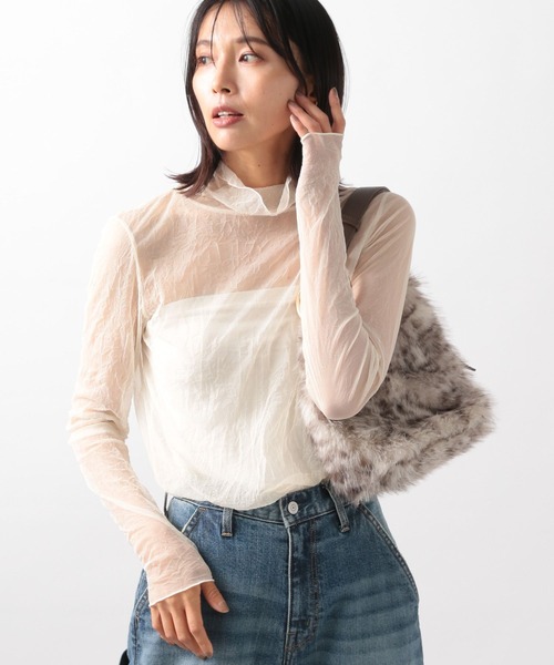 BARNYARDSTORM（バンヤードストーム）の「ワッシャーシアータートル（Tシャツ/カットソー・レディース・オフホワイト/ブラック・1/0）」の18枚目の写真