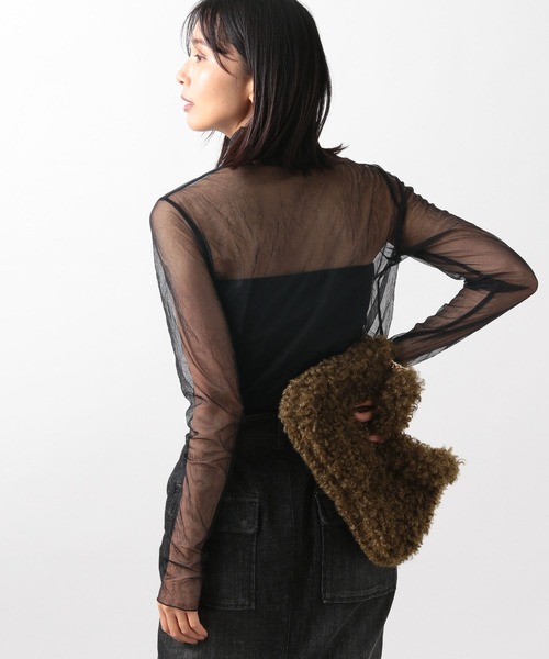 BARNYARDSTORM（バンヤードストーム）の「ワッシャーシアータートル（Tシャツ/カットソー・レディース・オフホワイト/ブラック・1/0）」の10枚目の写真