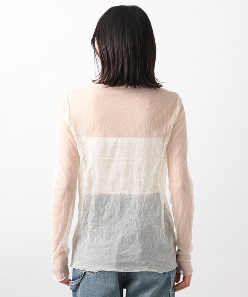 BARNYARDSTORM（バンヤードストーム）の「ワッシャーシアータートル（Tシャツ/カットソー・レディース・オフホワイト/ブラック・1/0）」の16枚目の写真