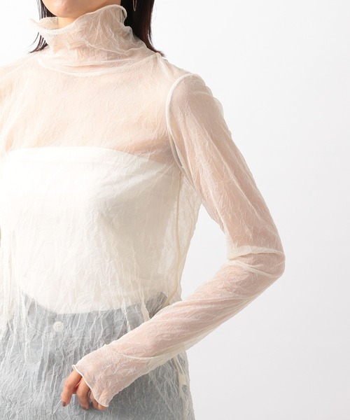 BARNYARDSTORM（バンヤードストーム）の「ワッシャーシアータートル（Tシャツ/カットソー・レディース・オフホワイト/ブラック・1/0）」の8枚目の写真