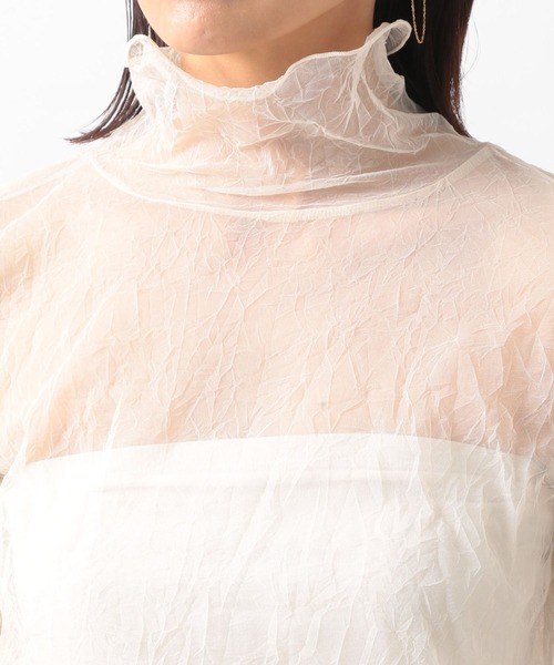 BARNYARDSTORM（バンヤードストーム）の「ワッシャーシアータートル（Tシャツ/カットソー・レディース・オフホワイト/ブラック・1/0）」の3枚目の写真