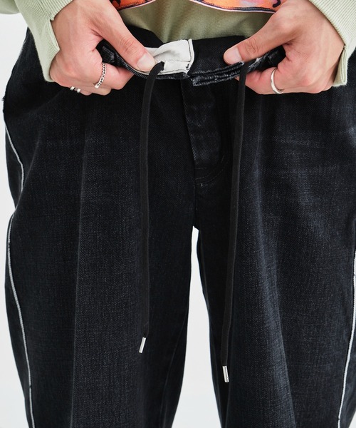 TANAKA(タナカ)の「【TANAKA / タナカ】THE SELVEDGE JEAN TROUSERS/ザセルヴィッチジーンズデニム(デニムパンツ・メンズ・ブラック・28inch/30inch/32inch)」の12枚目の写真