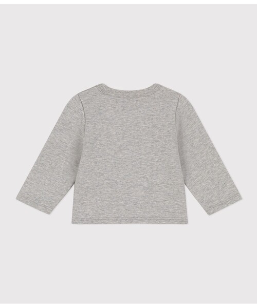 PETIT BATEAU（プチバトー）の「スウェットカーディガン（カーディガン/ボレロ・キッズ・グレー・24MONTH/18MONTH/36MONTH/12MONTH）」の3枚目の写真