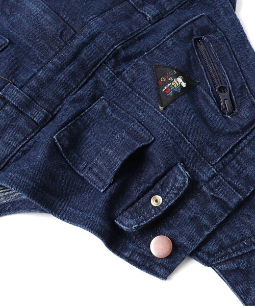 F.O.KIDS（エフオーキッズ）の「BIG BEN OVERALL mini（サロペット/オーバーオール・キッズ・インディゴブルー/ベージュ/ブラック・150/100/130/90/110/140/120）」の14枚目の写真