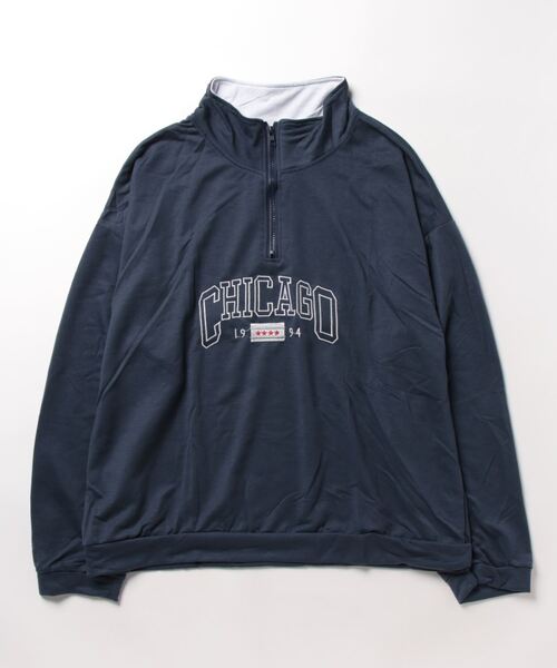 Burner(バーナー)の「【OKUOKU 0909】 ビッグシルエット / ポロ / スウェットシャツ oku-tops-673553787121-20 U(スウェット・レディース・ネイビー・XL/L/M)」の3枚目の写真