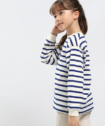 GLOBAL WORK Smile Seed Store（グローバルワーク スマイルシードストア）の「コットンボーダーTシャツ長袖/キッズ（Tシャツ/カットソー・キッズ）」