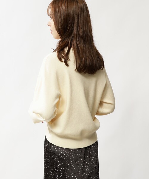 grove（グローブ）の「◆カラーニットパフスリーブプルオーバー（ニット/セーター・レディース・ブラック/イエロー/ブルー/オレンジ/ダークグリーン/アイボリー・02/01）」の12枚目の写真