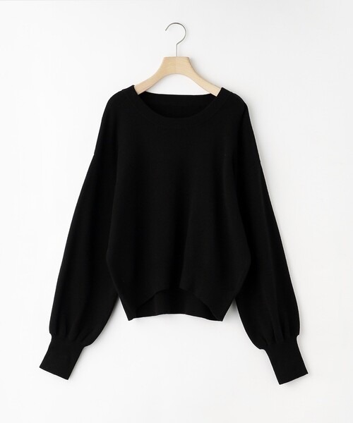 grove（グローブ）の「◆カラーニットパフスリーブプルオーバー（ニット/セーター・レディース・ブラック/イエロー/ブルー/オレンジ/ダークグリーン/アイボリー・02/01）」の21枚目の写真