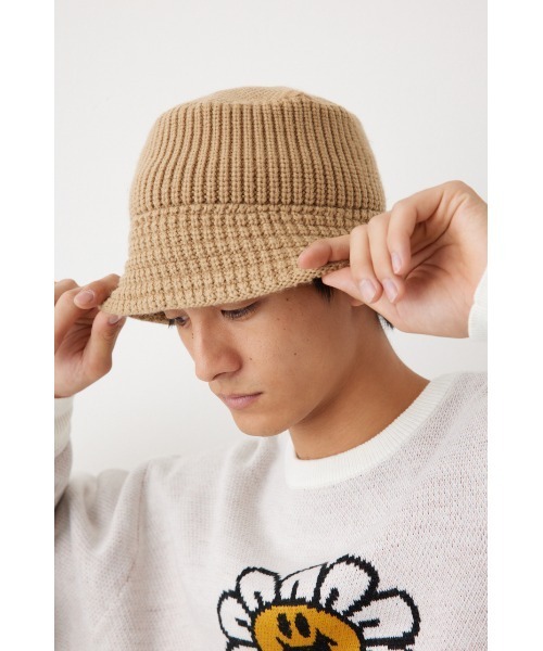 RODEO CROWNS WIDE BOWL(ロデオクラウンズワイドボウル)の「ニットバケットハット(ハット・メンズ・ブラック/ベージュ/グレー・FREE)」の17枚目の写真