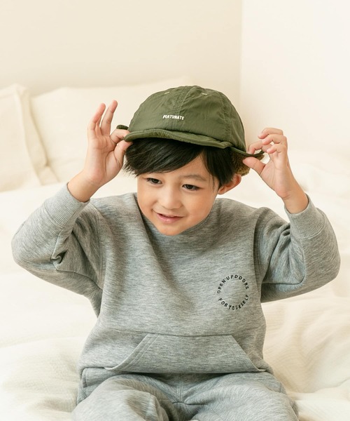 URBAN RESEARCH DOORS(アーバンリサーチドアーズ)の「耳当て付きキャップ(KIDS)(キャップ・キッズ・カーキ/ブラック・ONE)」の1枚目の写真