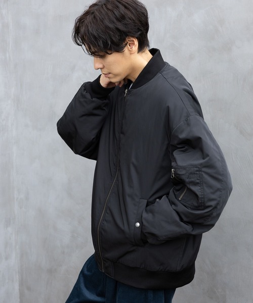 LAKOLE（ラコレ）の「中綿MA-1 / 967904（MA-1・メンズ・ライトブルー/ブラック/オリーブ・LARGE/MEDIUM/X-LARGE）」の5枚目の写真