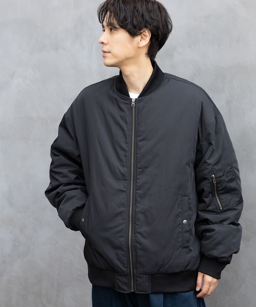 LAKOLE（ラコレ）の「中綿MA-1 / 967904（MA-1・メンズ・ライトブルー/ブラック/オリーブ・LARGE/MEDIUM/X-LARGE）」の6枚目の写真