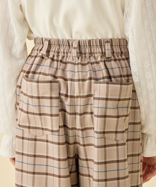 Amourire girl（アムリールガール）の「無地・チェック バギーパンツ/タックワイドパンツ/(130cm～160cm)（その他パンツ・キッズ・ブラック/ベージュ/グレー/ネイビー・130cm/160cm/150cm/140cm）」の5枚目の写真