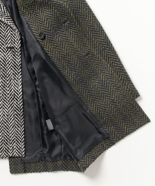 TAUPE(トープ)の「TAUPE/トープ/ROVING HERRINGBONE P-JACKET(ピーコート・メンズ・グレー・1/2)」の3枚目の写真