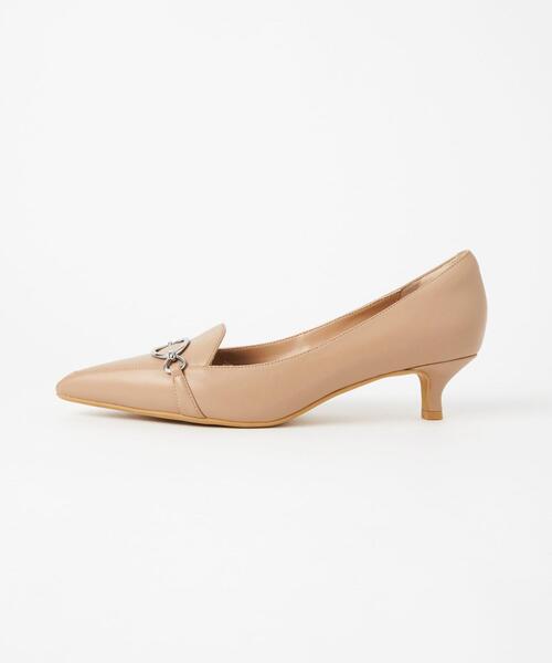 green label relaxing(グリーンレーベルリラクシング)の「ポインテッド リングビット パンプス(4cmヒール)(パンプス・レディース・ブラック/オフホワイト/ベージュ・24.5cm/23cm/23.5cm/24cm)」の3枚目の写真