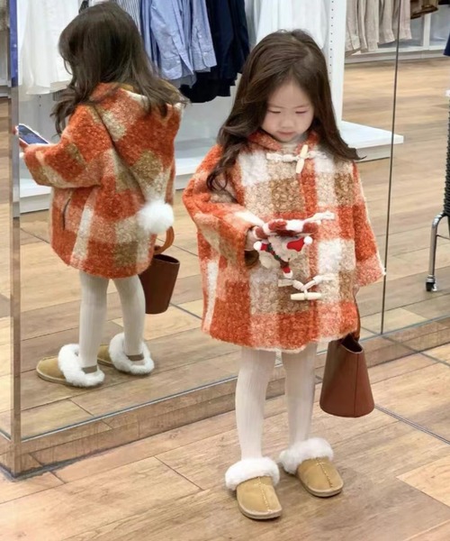aimoha(アイモハ)の「【aimoha-KIDS-】子供服 クリスマスかわいいモコモコ厚手アウター (AW)(その他アウター・キッズ・レッド・120/130/100/90/110/140)」の5枚目の写真