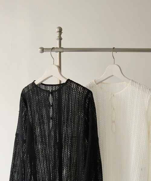 CLEIO(クレイオ)の「【CLEIO】ベルスリーブレースブラウス/BELL SLEEVE LACE BLOUSE/940-11600(シャツ/ブラウス・レディース・ブラック/アイボリー・FREE)」の3枚目の写真