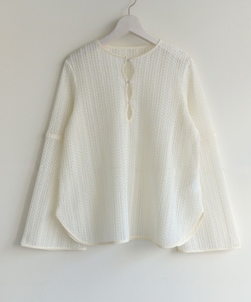 CLEIO(クレイオ)の「【CLEIO】ベルスリーブレースブラウス/BELL SLEEVE LACE BLOUSE/940-11600(シャツ/ブラウス・レディース・ブラック/アイボリー・FREE)」の10枚目の写真
