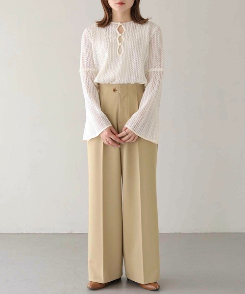 CLEIO(クレイオ)の「【CLEIO】ベルスリーブレースブラウス/BELL SLEEVE LACE BLOUSE/940-11600(シャツ/ブラウス・レディース・ブラック/アイボリー・FREE)」の20枚目の写真