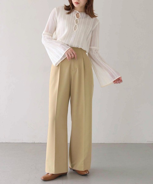 CLEIO(クレイオ)の「【CLEIO】ベルスリーブレースブラウス/BELL SLEEVE LACE BLOUSE/940-11600(シャツ/ブラウス・レディース・ブラック/アイボリー・FREE)」の21枚目の写真