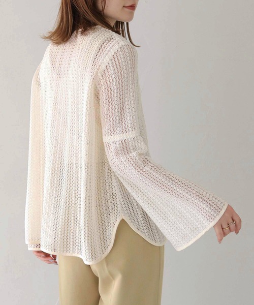 CLEIO(クレイオ)の「【CLEIO】ベルスリーブレースブラウス/BELL SLEEVE LACE BLOUSE/940-11600(シャツ/ブラウス・レディース・ブラック/アイボリー・FREE)」の14枚目の写真