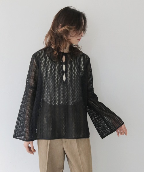 CLEIO(クレイオ)の「【CLEIO】ベルスリーブレースブラウス/BELL SLEEVE LACE BLOUSE/940-11600(シャツ/ブラウス・レディース・ブラック/アイボリー・FREE)」の22枚目の写真
