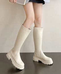 ロングブーツ 厚底ブーツ レディース韓国