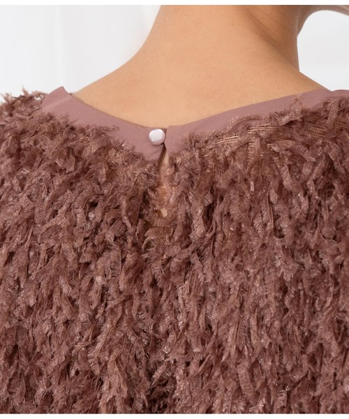 Settimissimo（セッティミッシモ）の「フリンジ ワイドスリーブ プルオーバー クルーネック（Tシャツ/カットソー・レディース・ライトグレー/ブラウン・M）」の16枚目の写真