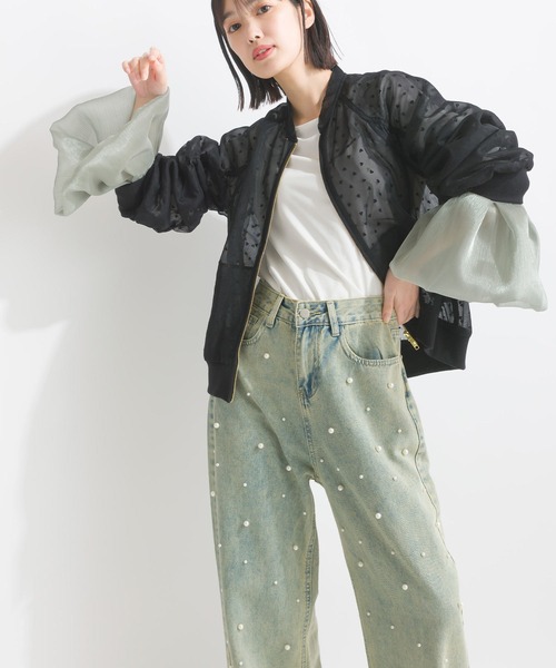 PICCIN(ピッチン)の「【WEB限定】ロングスリーブ 異素材カフス 長袖カットソー(Tシャツ/カットソー・レディース・ブラック/オフホワイト・M)」の22枚目の写真