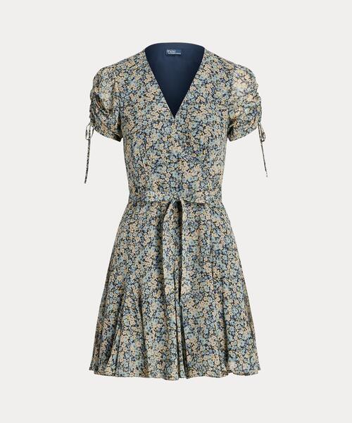 POLO RALPH LAUREN（ポロ ラルフ ローレン）の「フローラル ラップ ミニ ドレス（ドレス・レディース・グリーン・00/6/0/8/4/2）」の7枚目の写真