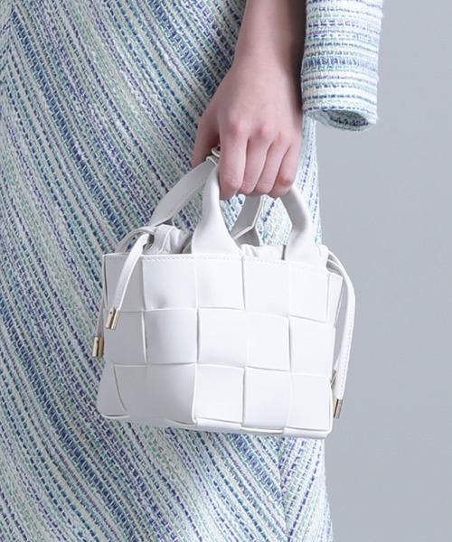 PINKY&DIANNE（ピンキーアンドダイアン）の「◆2WAYハンドBAG（ハンドバッグ・レディース・ベージュ/ホワイト/グリーン・ONE SIZE）」の2枚目の写真