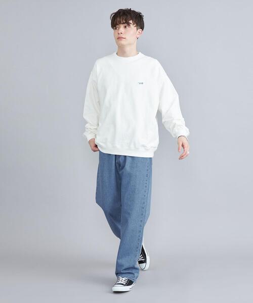 coen（コーエン）の「デニムワイドイージーパンツ（セットアップ対応）（デニムパンツ・メンズ・オフホワイト/ネイビー/コバルトブルー・S/M/L/XL）」の7枚目の写真