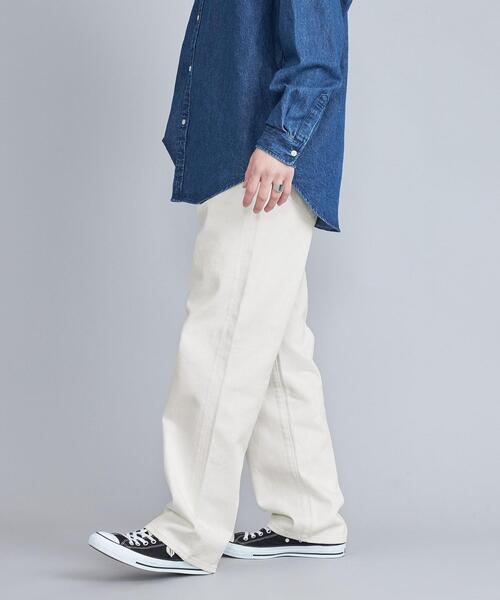 coen（コーエン）の「デニムワイドイージーパンツ（セットアップ対応）（デニムパンツ・メンズ・オフホワイト/ネイビー/コバルトブルー・S/M/L/XL）」の9枚目の写真