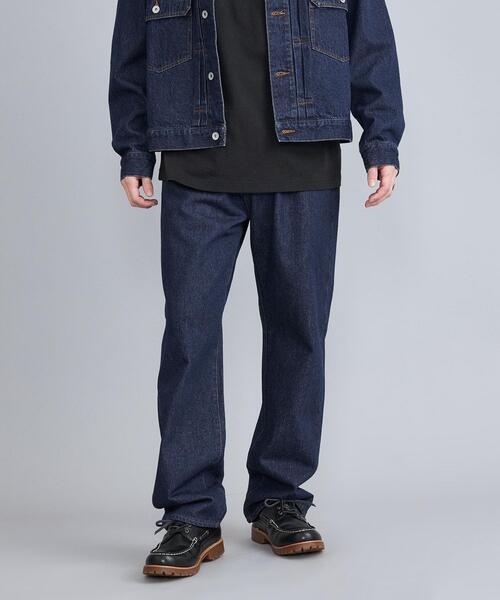 coen（コーエン）の「デニムワイドイージーパンツ（セットアップ対応）（デニムパンツ・メンズ・オフホワイト/ネイビー/コバルトブルー・S/M/L/XL）」の15枚目の写真