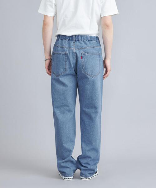 coen（コーエン）の「デニムワイドイージーパンツ（セットアップ対応）（デニムパンツ・メンズ・オフホワイト/ネイビー/コバルトブルー・S/M/L/XL）」の18枚目の写真