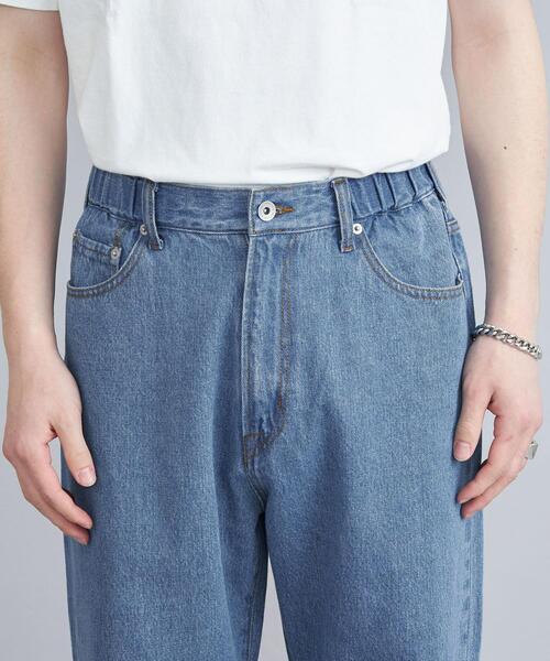 coen（コーエン）の「デニムワイドイージーパンツ（セットアップ対応）（デニムパンツ・メンズ・オフホワイト/ネイビー/コバルトブルー・S/M/L/XL）」の19枚目の写真