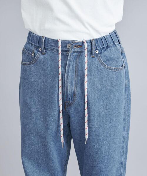 coen（コーエン）の「デニムワイドイージーパンツ（セットアップ対応）（デニムパンツ・メンズ・オフホワイト/ネイビー/コバルトブルー・S/M/L/XL）」の22枚目の写真
