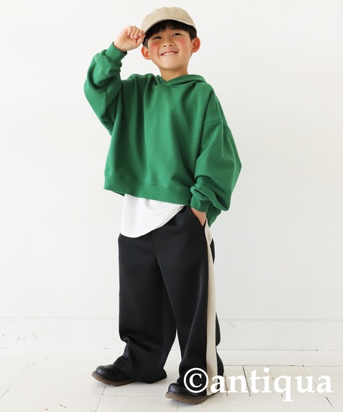 antiqua(アンティカ)の「ジャージトラックパンツ(その他パンツ・キッズ・ブラック系その他/ブラウン系その他/グリーン系その他・140/160/130/150/120)」の9枚目の写真