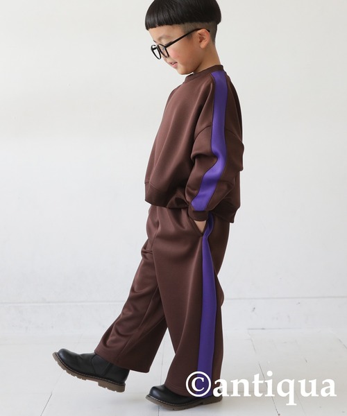 antiqua(アンティカ)の「ジャージトラックパンツ(その他パンツ・キッズ・ブラック系その他/ブラウン系その他/グリーン系その他・140/160/130/150/120)」の12枚目の写真