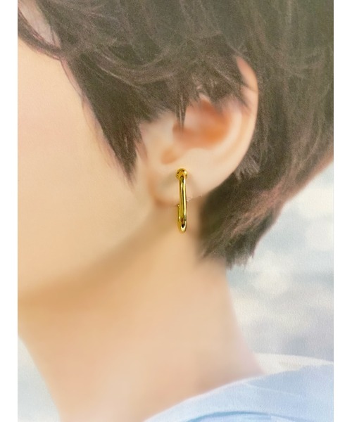tone（トーン）の「【Hi-na】２WAY デザインフープ＆パール　フィットイヤリング(MA)（イヤリング・レディース・ゴールド・FREE）」の5枚目の写真