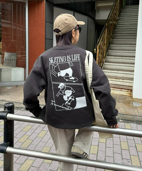 CIAOPANIC TYPY（チャオパニックティピー）の「《おじさんシリーズ》ワンポイント刺繍裏毛スウェット（スウェット・メンズ・チャコールグレー/ライトグレー/グリーン・SMALL/MEDIUM/LARGE）」の4枚目の写真